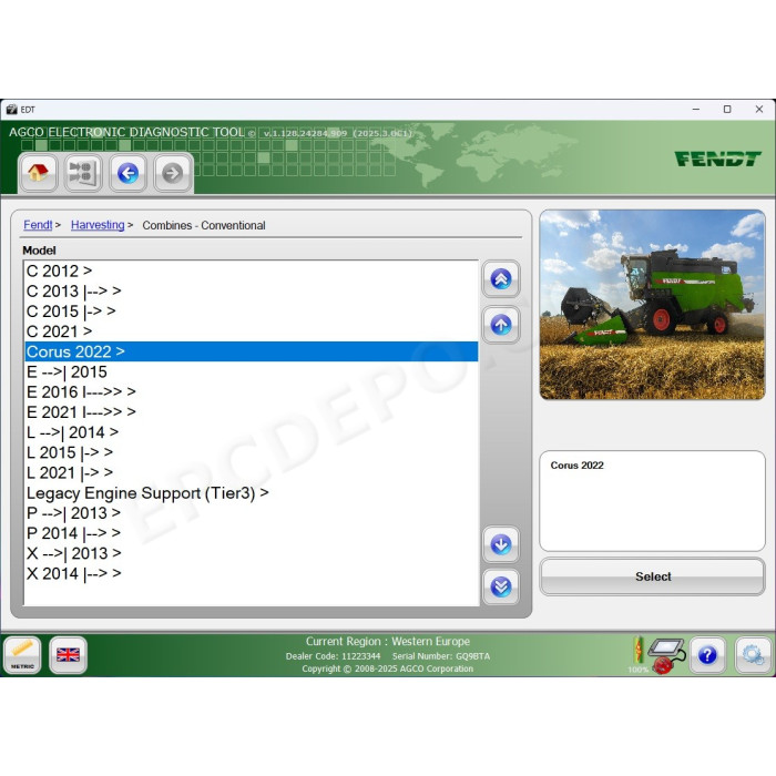 AGCO EDT ELECTRONIC DIAGNOSTIC TOOL 2025