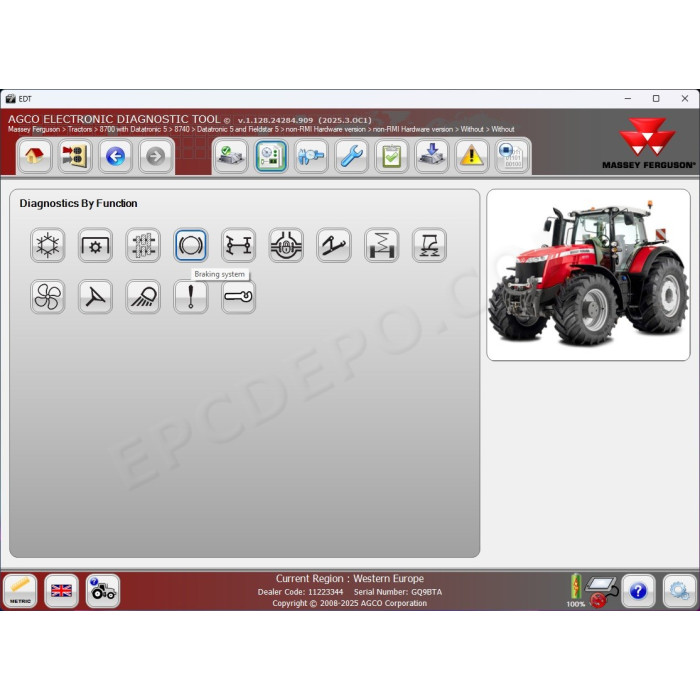 AGCO EDT ELECTRONIC DIAGNOSTIC TOOL 2025
