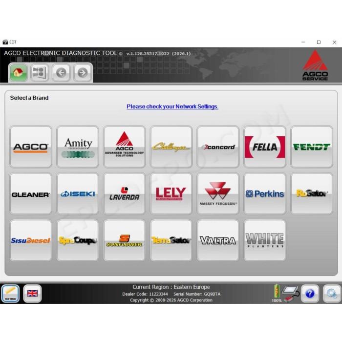 AGCO EDT ELECTRONIC DIAGNOSTIC TOOL 2026
