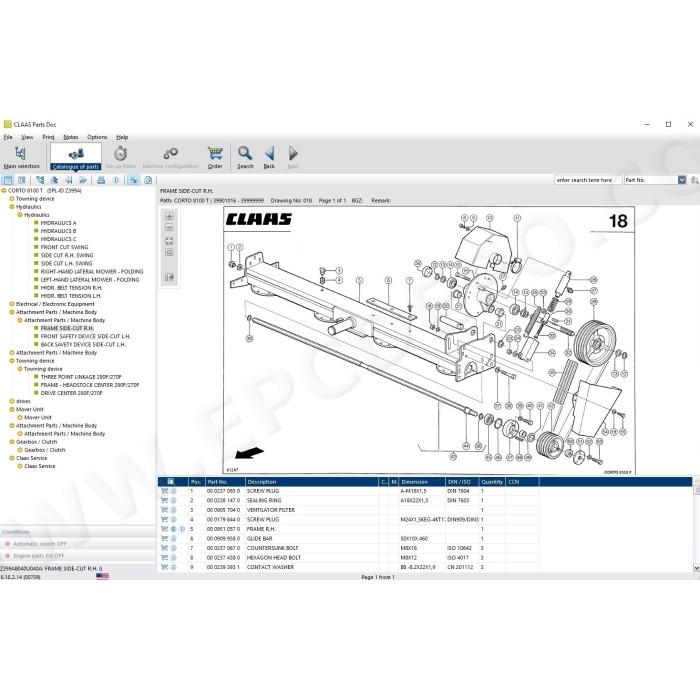 CLAAS PARTS DOC 2.2 EPC PARTS CATALOG 01.2022
