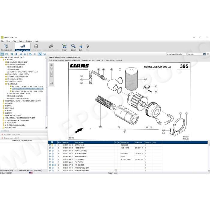 CLAAS PARTS DOC 2.2 EPC PARTS CATALOG 01.2022