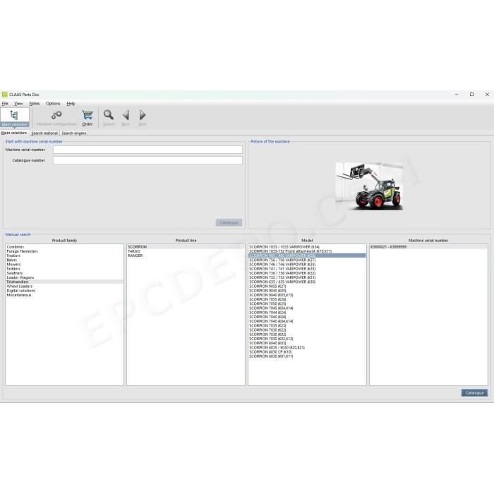 claas partsdoc 2025 agriculture epc electronic spare parts catalog
