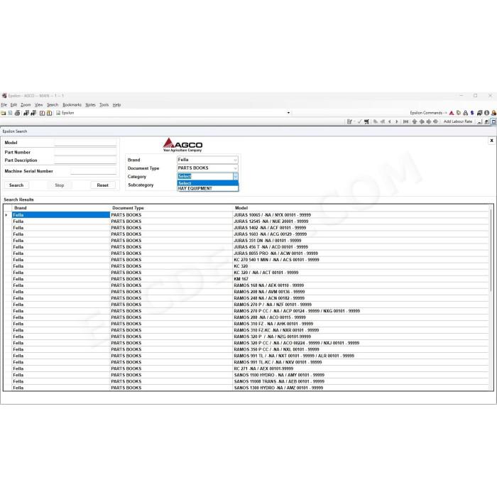 FELLA EPC SPARE PARTS CATALOG 2021
