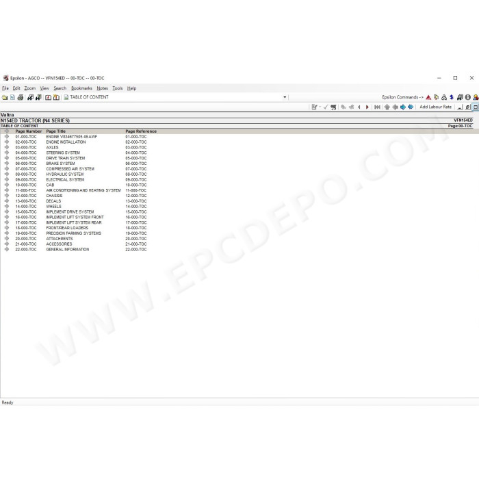 VALTRA EUROPE EPC SPARE PARTS CATALOG + SERVICE 2021