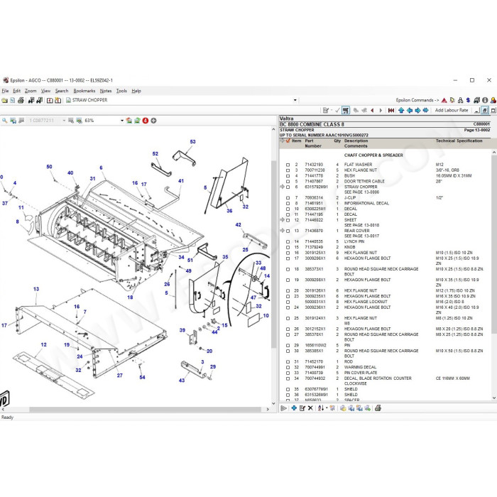 VALTRA EUROPE EPC SPARE PARTS CATALOG + SERVICE 2021