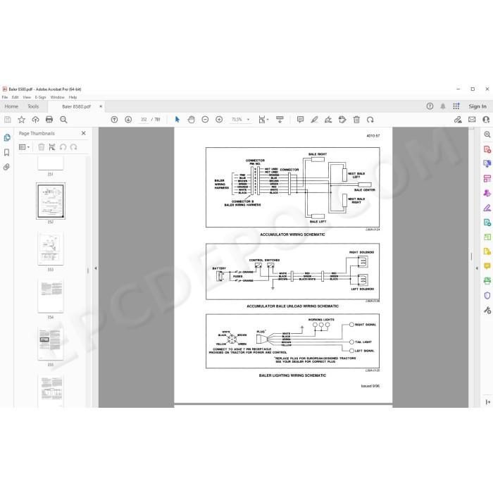 Case Baler 8580 service & repair manual