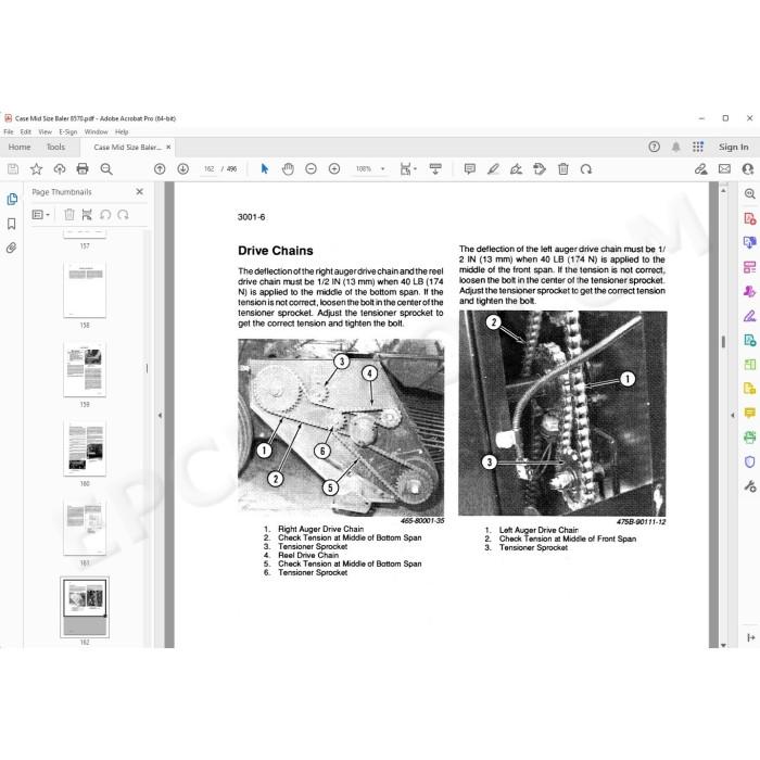 Case Baler 8570 service & repair manual