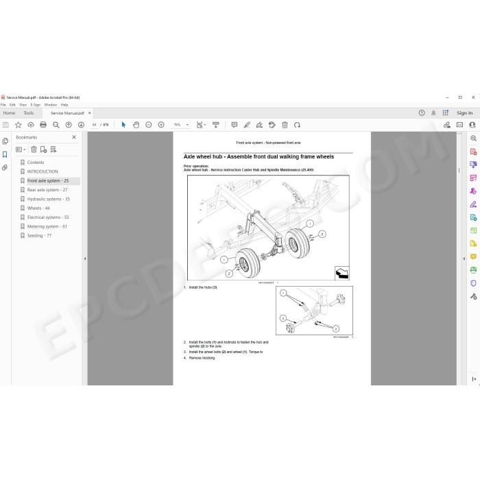Case Disc Drill 500 500T service manual