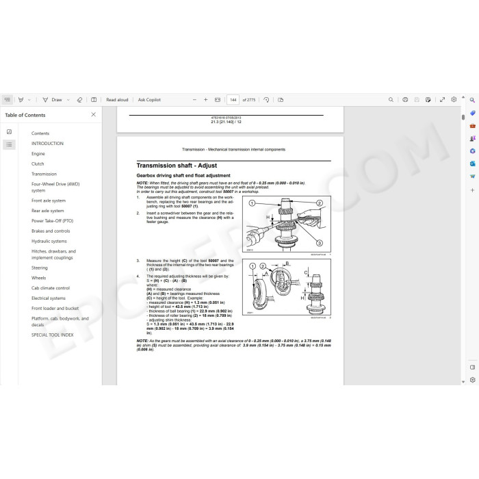 Case Tractor Farmall 85C 95C 105C service manual