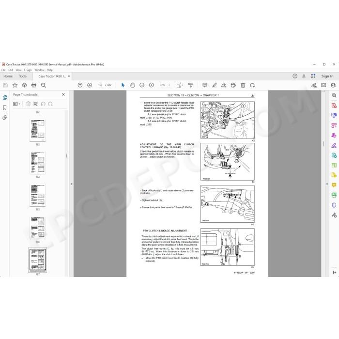 Case Tractor JX60 JX70 JX80 JX90 JX95 service manual