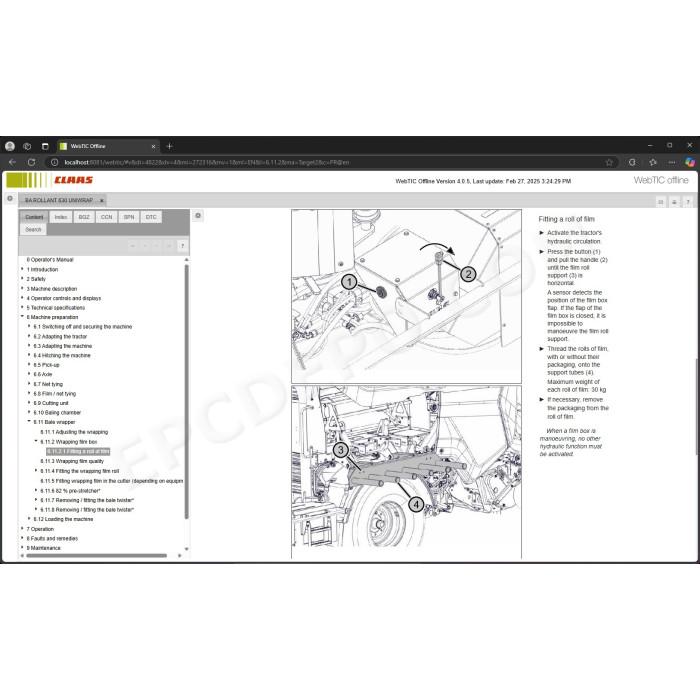 claas webtic 2025 service repair workshop operator manual