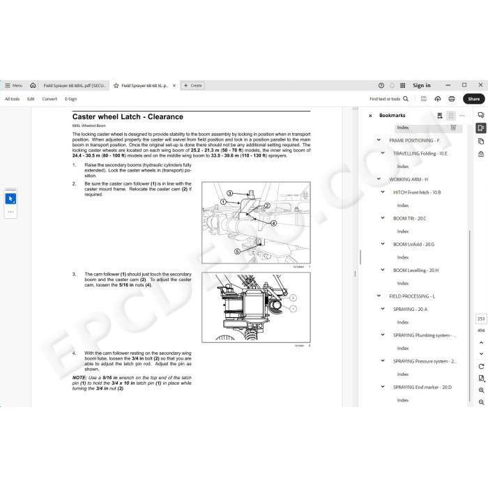 Flexicoil Sprayer 68 / 68XL service manual