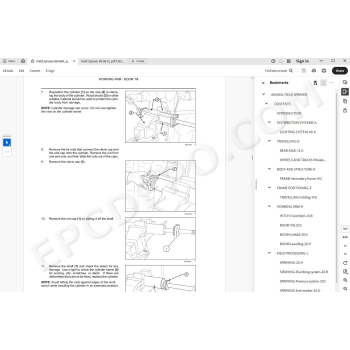 Flexicoil Sprayer 68 / 68XL service manual