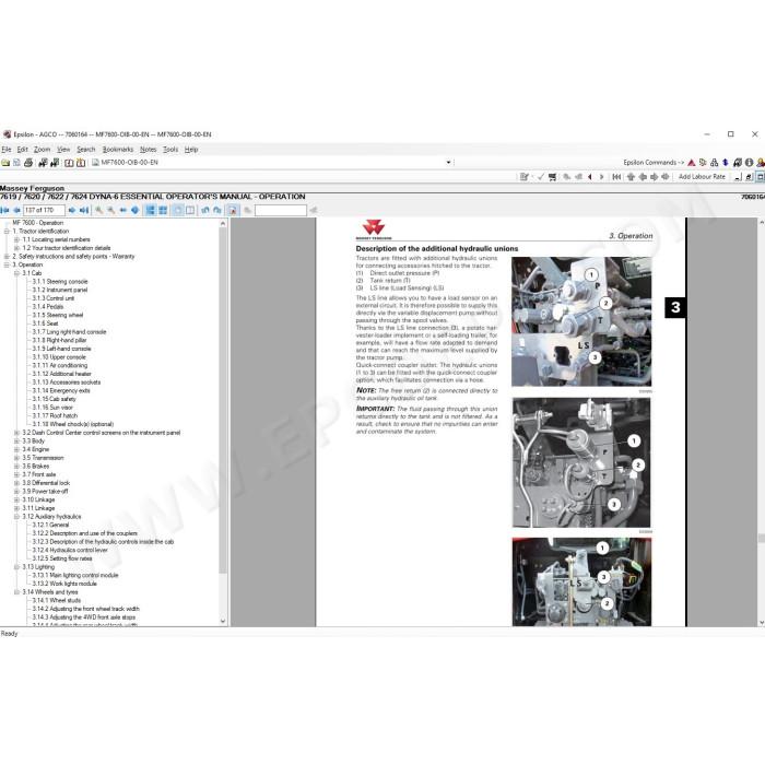 Massey Ferguson Europe service & repair documentation 2021