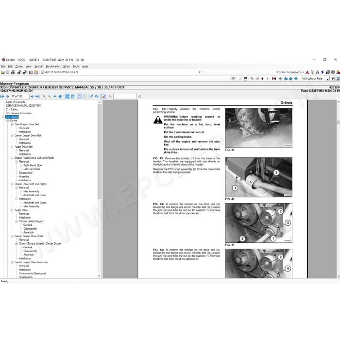 Massey Ferguson Europe service & repair documentation 2021
