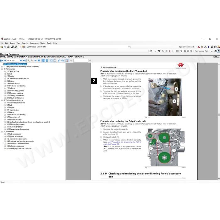 Massey Ferguson Europe service & repair documentation 2021