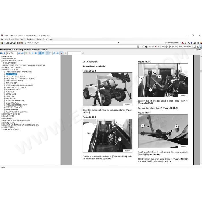 Massey Ferguson Europe service & repair documentation 2021