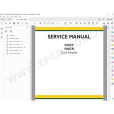New Holland Corn Header 980CF 980CR service manual