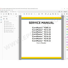 New Holland Corn Header CornMaster 9208-22 9212-20 9212-22 service manual