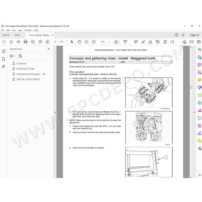 New Holland Corn Header MaizeMaster 9105-24 service manual