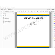 New Holland Bale Wagon 1037 service manual