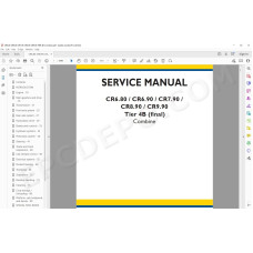 New Holland Combine CR6.80 CR6.90 CR7.90 CR8.90 CR9.90 Tier 4B service manual