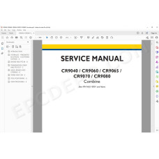 New Holland Combine CR9040 CR9060 CR9065 CR9070 CR9080 service manual