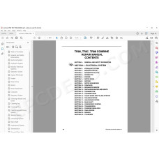 New Holland Combine TR86 TR87 TR88 service manual