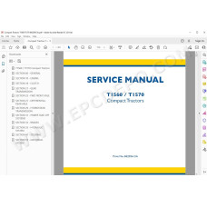 New Holland Compact Tractor T1560 T1570 service manual