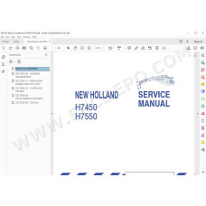 New Holland Disc Mower Conditioner H7450 H7550 service manual