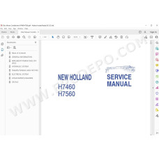 New Holland Disc Mower Conditioner H7460 H7560 service manual