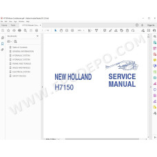 New Holland Mower Conditioner H7150 service manual