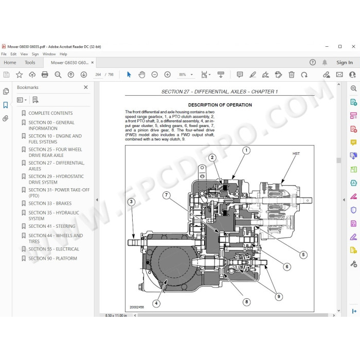New Holland Front Mount Mower G6030 G6035 service manual