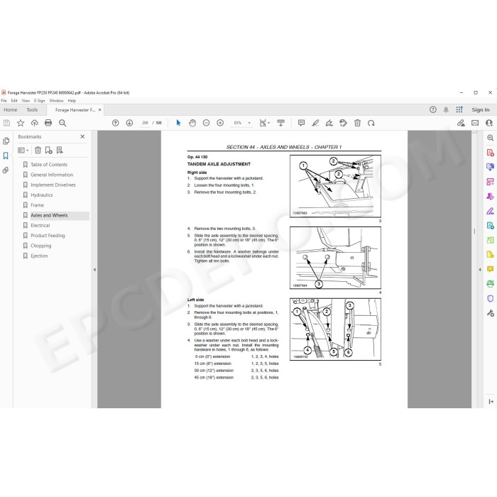 New Holland Forage Harvester FP230 FP240 service manual