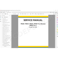 New Holland Forage Harvester FR480 FR550 FR650 FR780 FR850 service manual