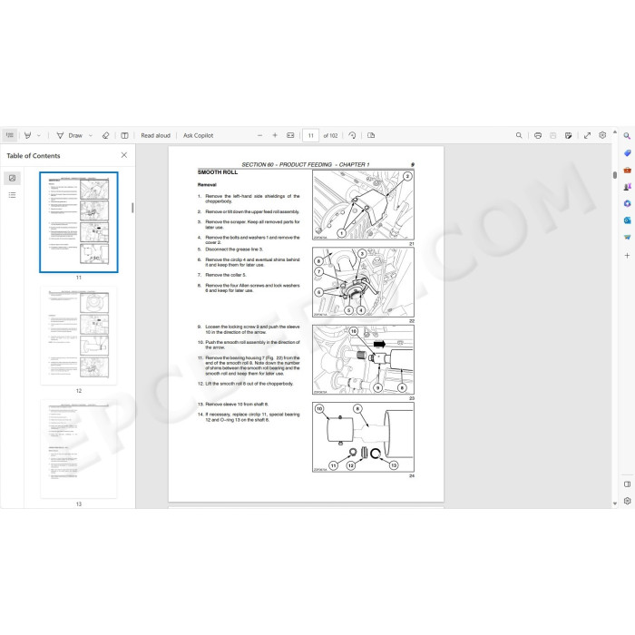 New Holland Forage Harvester FX30 FX40 FX50 FX60 Series service manual