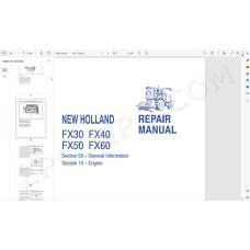 New Holland Forage Harvester FX30 FX40 FX50 FX60 Series service manual