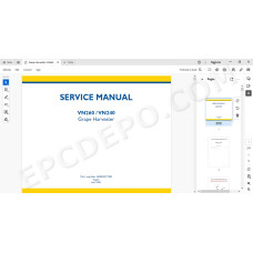 New Holland Grape Harvester VN260 VN240 service manual