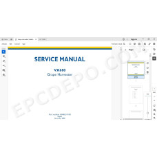 New Holland Grape Harvester VX680 service manual