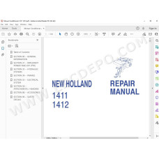 New Holland Mower Conditioner 1411 1412 service manual