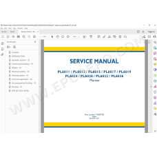 New Holland Planter PL6011 PL6013 PL6015 PL6017 service manual