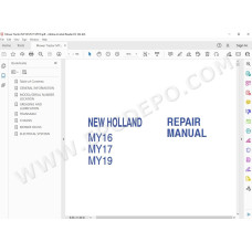 New Holland Tractor Mower MY16 MY17 MY19 service manual