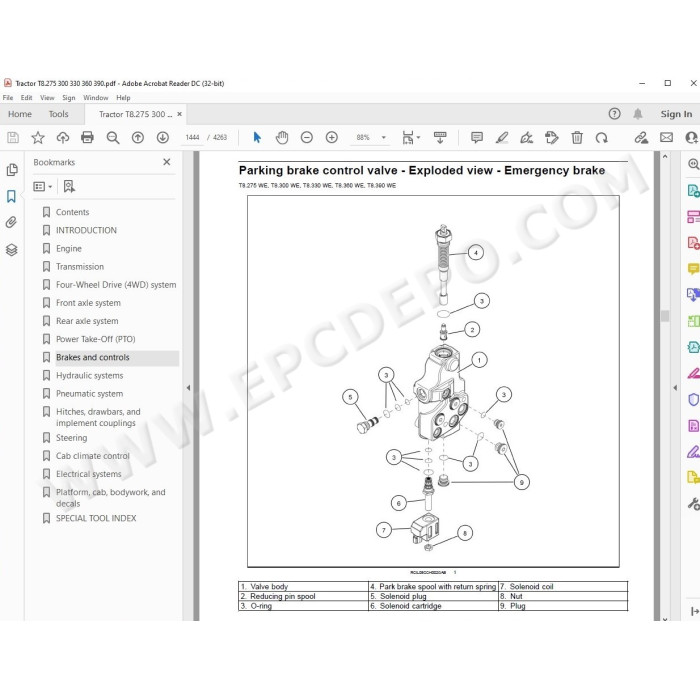New Holland Tractor T8.275 T8.300 T8.330 T8.360 T8.390 service manual