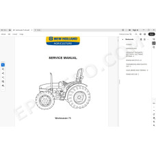 New Holland Tractor Workmaster 75 Tier 3 service manual