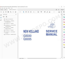 New Holland Zero Turn Mower G5030 G5035 service manual