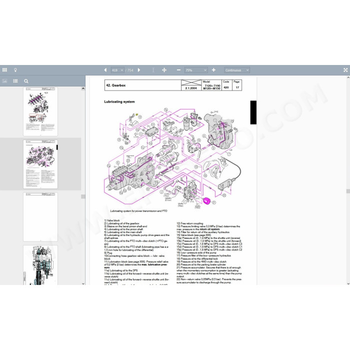 Valtra Tractor M120 M130 M150 T120 T130 T140 T160 T170 T180 T190 service manual