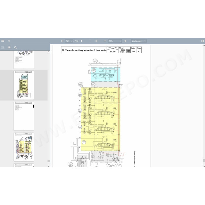 Valtra Tractor M120 M130 M150 T120 T130 T140 T160 T170 T180 T190 service manual