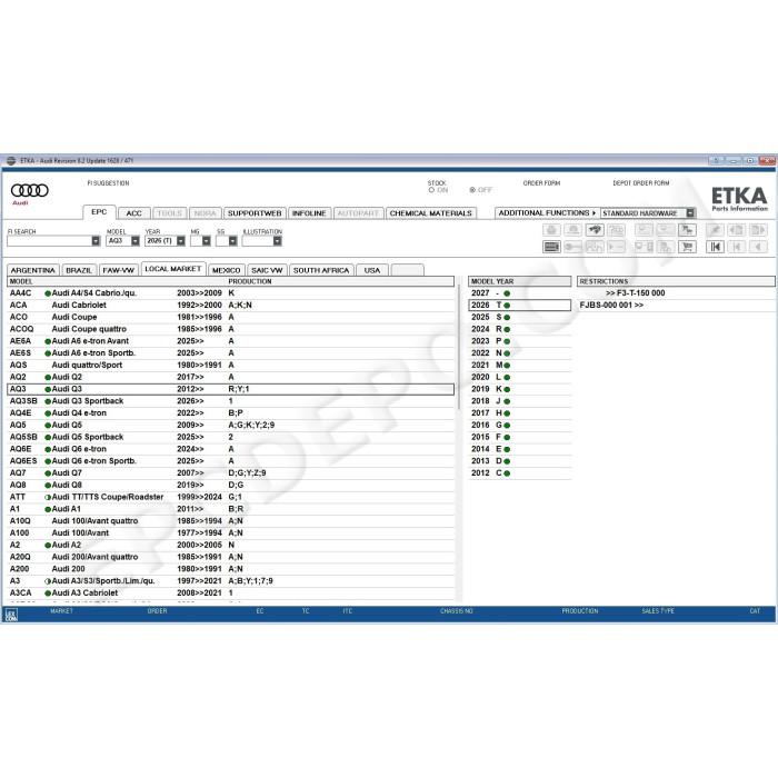 ETKA INTERNATIONAL EPC PARTS CATALOG 8.2 2026 + UPDATES