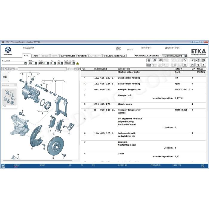 ETKA INTERNATIONAL EPC PARTS CATALOG 8.2 2027 + UPDATES