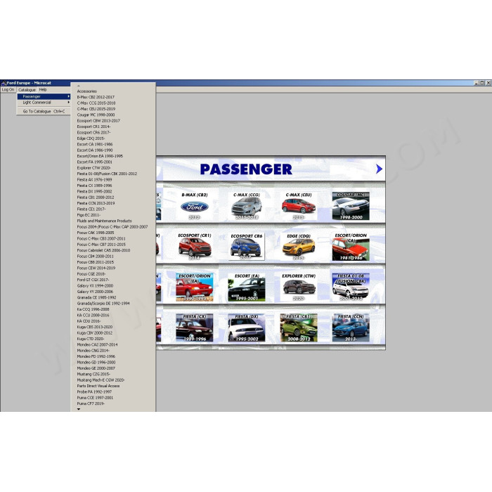 FORD EUROPE MCAT EPC 2022 PARTS CATALOG